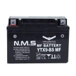 باتری موتورسیکلت ان ام اس مدل YTX9-BS (انواع دوسیلندر)