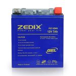 باتری موتورسیکلت Zedix مدل ۱۲V7H (باکسر انژکتوری و بنلی)