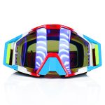 عینک موتورسواری برند ردلاین رنگ آبی زرد