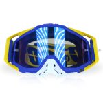 عینک موتورسواری برند goggle رنگ زرد