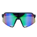 عینک موتورسواری مدل ۱۰۰% رنگ مشکی آبی