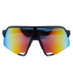 عینک موتورسواری مدل ۱۰۰% رنگ مشکی نارنجی