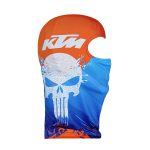 فیس موتور سواری طرح کی تی ام رنگ آبی نارنجی