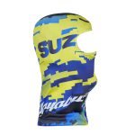 فیس موتور سواری طرح suzuki رنگ آبی زرد