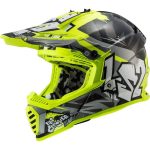 کلاه کاسکت ال اس تو مدل ls2 mx437 fast evo crusher black hi vis yellow