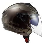 کلاه کاسکت ال اس تو مدل OF573 Twister II Brown Shine