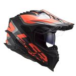 کلاه کاسکت اندرویی ال اس تو مدل ۷۰۱ MX Alter رنگ قرمز مشکی