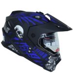 کلاه کاسکت اندروییDA1مدل ۲۰۲ رنگ مشکی آبی اسکلت