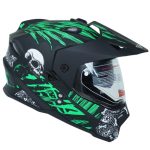 کلاه کاسکت اندروییDA1مدل ۲۰۲ رنگ مشکی سبز اسکلت