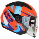 کلاه کاسکت بدون فک ال اس تو مدل OF600 طرح Copter Urbane رنگ آبی نارنجی