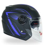 کلاه کاسکت بدون فک دی ای وان مدل ۴۰۳ رنگ آبی مشکی