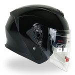 کلاه کاسکت بدون فک دی ای وان مدل ۴۰۵ رنگ مشکی براق