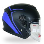 کلاه کاسکت بدون فک دی ای وان مدل ۴۰۵ رنگ آبی مشکی