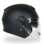 کلاه کاسکت بدون فک دی ای وان مدل ۴۰۶ رنگ مشکی مات