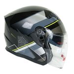 کلاه کاسکت بدون فک دی ای وان مدل ۴۰۷ رنگ طوسی مشکی