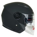 کلاه کاسکت بدون فک دی ای وان کد ۴۰۲ طرح مشکی مات