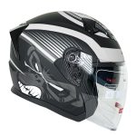 کلاه کاسکت بدون فک دی ای وان کد ۴۰۷ طرح میمون رنگ نقره ای