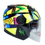 کلاه کاسکت بدون فک دی ای وان ۴۰۳ طرح Enso