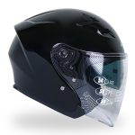 کلاه کاسکت بدون فک راپیدو مدل ۸۷۸ رنگ مشکی براق