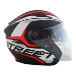 کلاه کاسکت بدون فک راپیدو مدل ۸۸۱ طرح street-Red