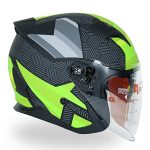 کلاه کاسکت بدون فک ردلاین مدل ۹۴۶ رنگ سبز مشکی