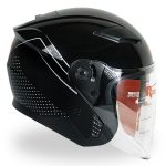 کلاه کاسکت بدون فک ردلاین مدل ۹۵۶ رنگ مشکی طوسی براق