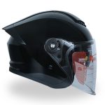 کلاه کاسکت بدون فک ردلاین مدل ۹۶۶ رنگ مشکی براق