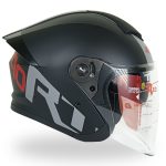 کلاه کاسکت بدون فک ردلاین مدل ۹۶۶ RT رنگ طوسی مشکی