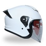 کلاه کاسکت بدون فک ردلاین ۹۶۶ رنگ سفید