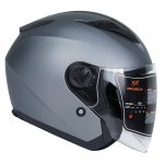 کلاه کاسکت بدون فک فلش مدل ۸۶۸ طرح طوسی مات