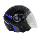 کلاه کاسکت بدون فک لیبرو رنگ مشکی براق-آبی