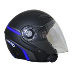 کلاه کاسکت بدون فک لیبرو رنگ مشکی مات-آبی