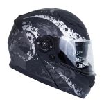 کلاه کاسکت بلوتوث دار راپیدو مدل ۹۵۰ طرح BONE-BLK MT