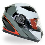 کلاه کاسکت بلوتوث دار فک متحرک ردلاین مدل ۹۳۵ طرح art gray