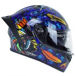 کلاه کاسکت بلوتوث دار فک متحرک کایک مدل Black Native Americans