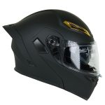 کلاه کاسکت بلوتوث دار فک متحرک کایک مدل Black Mat.N