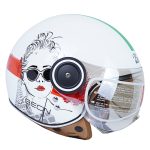 کلاه کاسکت بیون مدل B-110 Face White Green