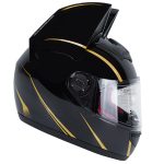 کلاه کاسکت خرگوشی اچ ان جی مدل HNJ 902 Black Gold