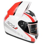 کلاه کاسکت خرگوشی اچ ان جی مدل HNJ 902 White Red