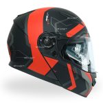 کلاه کاسکت راپیدو مدل ۹۵۰ طرح APS رنگ قرمز مشکی