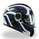 کلاه کاسکت راپیدو مدل ۹۵۰ طرح کهکشانی رنگ آبی