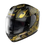 کلاه کاسکت فک ثابت نولان مدل N60-6 طرح METAL BLACK (GOLD)