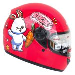 کلاه کاسکت فک ثابت کودک برند ردلاین مدل ۹۰۶ رنگ قرمز