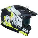 کلاه کاسکت فک جدا برند راپیدو ۸۹۰ مدل اسکورپین طرح M09