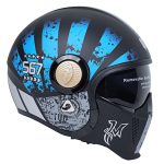 کلاه کاسکت فک جدا کایک مدل OP01 Black Blue