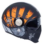 کلاه کاسکت فک جدا کایک مدل OP01 Black ORG