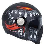 کلاه کاسکت فک جدا کایک مدل OP01 Haloowin Red