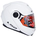 کلاه کاسکت فک متحرک ال اس تو مدل LS2 FF345 رنگ سفید براق