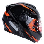 کلاه کاسکت فک متحرک ال اس تو مدل LS2 FF345 رنگ مشکی نارنجی براق