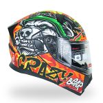 کلاه کاسکت فک متحرک دی ای وان مدل ۱۰۶ طرح هالوین